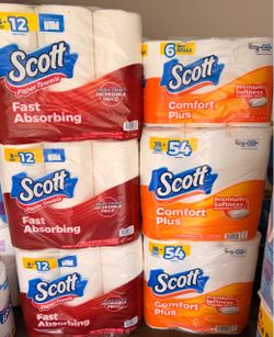 Scott Paper Towels & Comfort Plus Toilet Paper Bundle