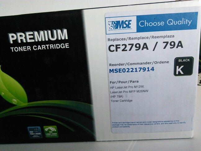 MSE HP Laser Jet Pro CF279A / 79A M12W / MFP M26NW Black Toner Cartridge