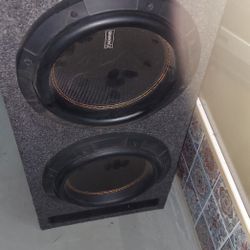 Memphis Audio M6 10's In A Memphis Spec Enclosure, Very Good Condition 