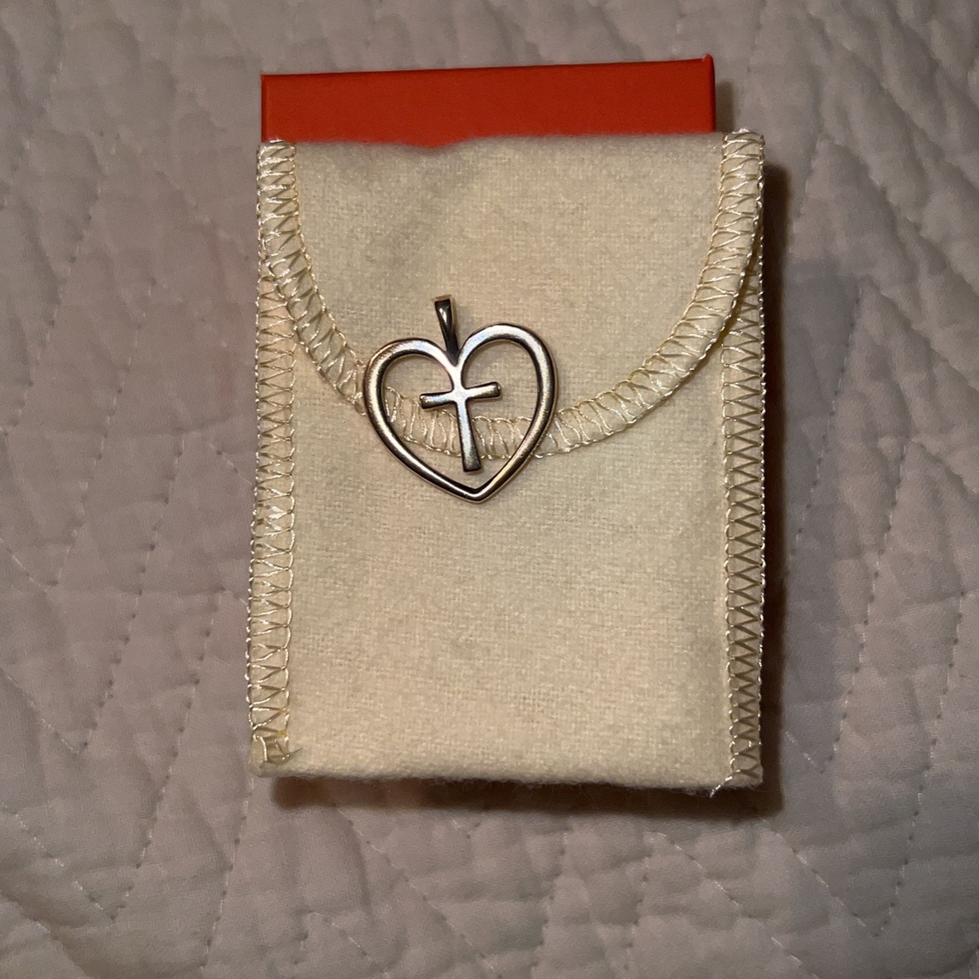 James Avery Heart Cross Charm
