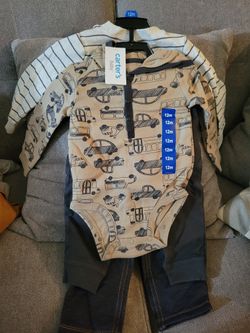 Carters 12 Month 4 Piece Baby Boy Outfit