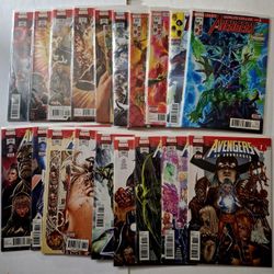 (19)Marvel Avengers #672-#690(missing #682)1st full appearance of Immortal Hulk