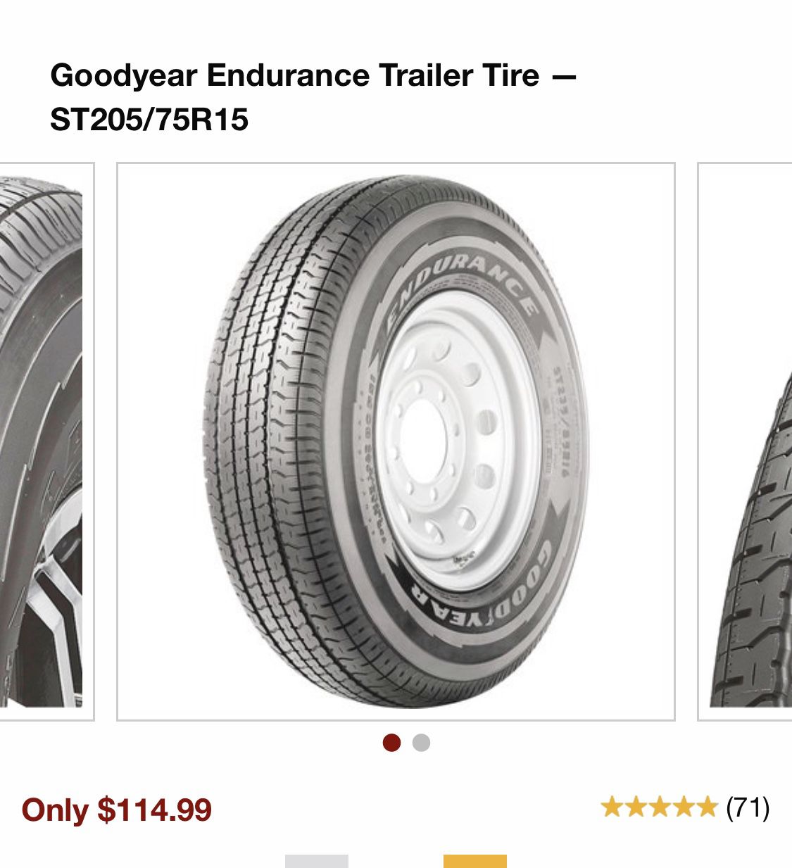 Aluminum trailer wheels and tires