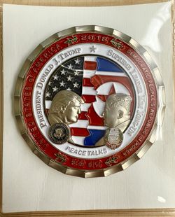 Trump Korean Peace Talks Summit Coin