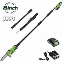 Cordless Pole Saw 8-Inch for Tree Trimming