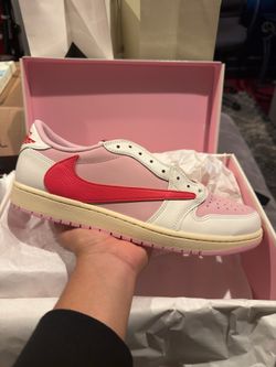 Jordan 1 Retro Low OG SP Travis Scott Sail Tropical Pink