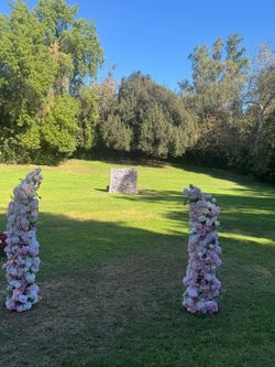 Pink floral baby shower