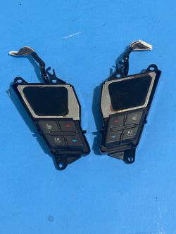 2008-2013 CADILLAC CTS LEFT RIGHT HEATED SEAT AC A/C CLIMATE CONTROL SWITCH SET