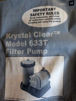 Intex pool filter pump