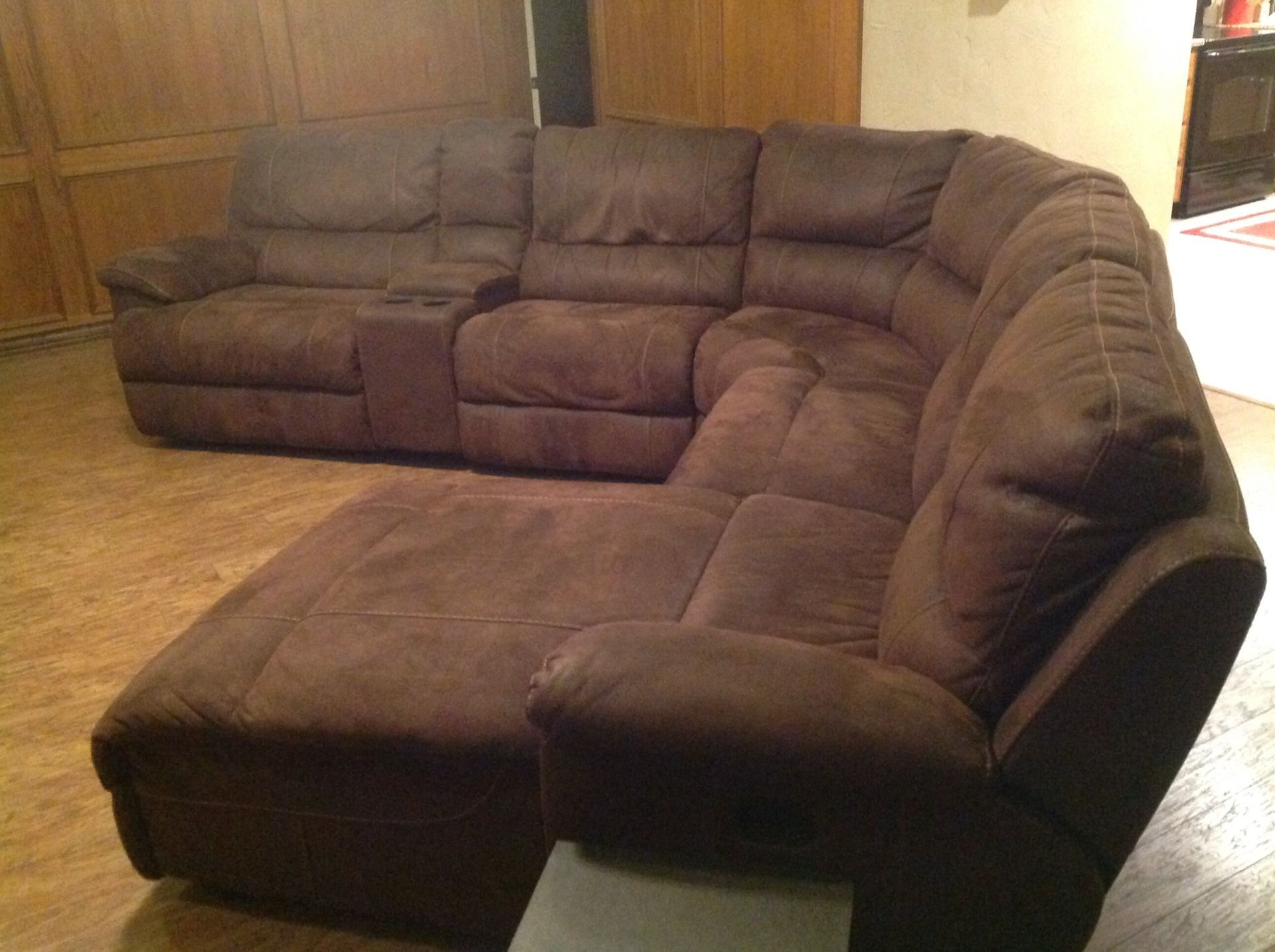 Havertys-Laramie Sectional, 6pc Brown