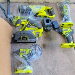 Like New RYOBI 18v 6 Piece Combo. No Batteries