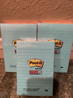 Post-It Notes 4 x 6 inch and 180 sheets per pack - Set of 3 Packs