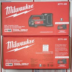 Milwaukee M18 Transfer Pump. Tool Only. Model #2771-20