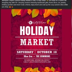 Holiday Market October 18th @ Westgate Chapel!
