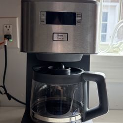 GE 12-cup stainless steel coffee maker