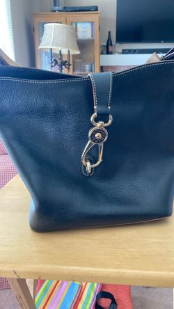 Black Leather Bag By Dooney &bourke