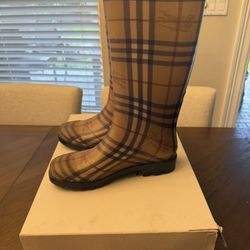 Burberry Haymarket RainBoots 