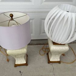 Two Table Lamps 