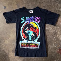 Vintage Mortal Kombat Sub Zero 1996 Single Stitch Shirt 