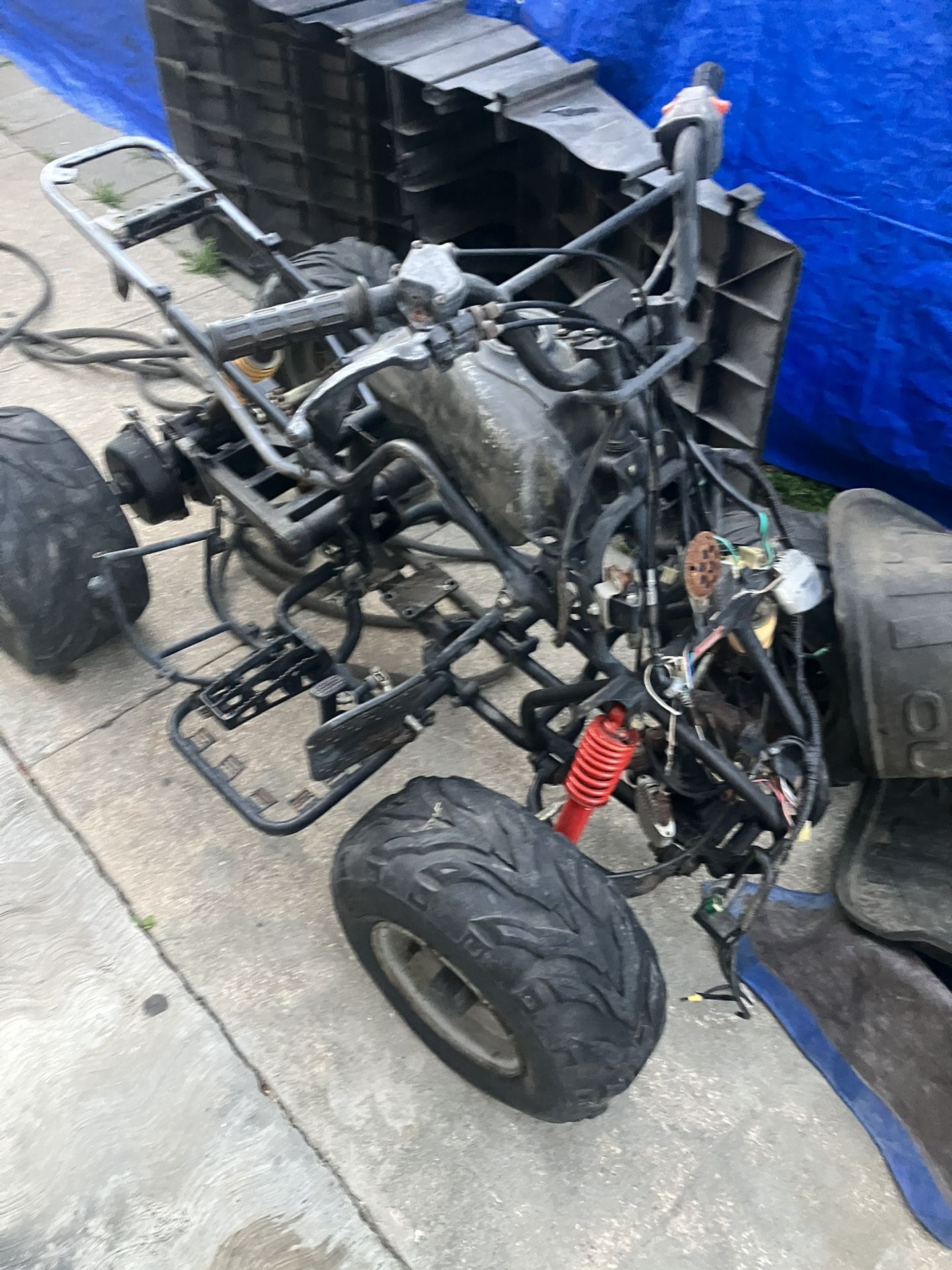 125cc Atv Quad 4 Wheeler Frame And Wheels