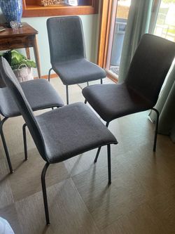 Grey chairs - 4 for $100 - dining kitchen