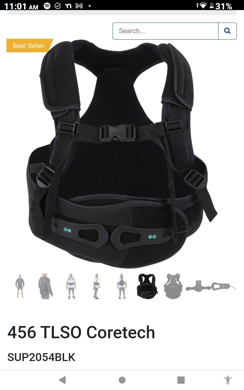 BACK SUPPORT. CoreTech 456 TSLO Back Brace
