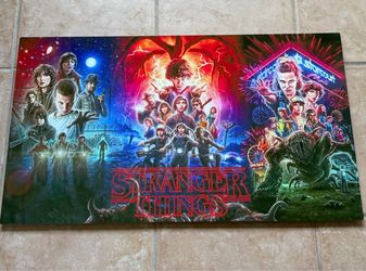 Stranger Things Custom Metal Art Poster Size 36” x 20”