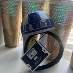 Disney Parks Star Wars Galaxy's Edge R2-D2 Droid Depot Light Sound Ears Headband