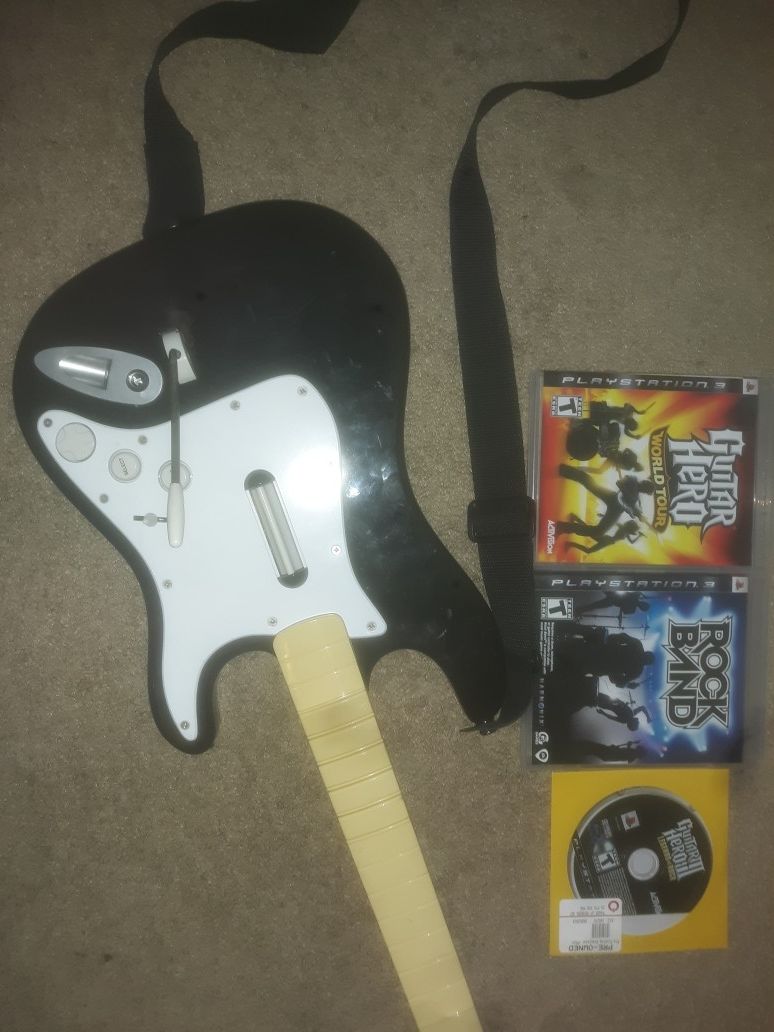 PS3 Guitar & games