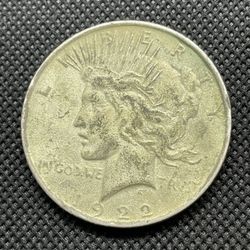 Collectible 1922 Peace Silver Dollar