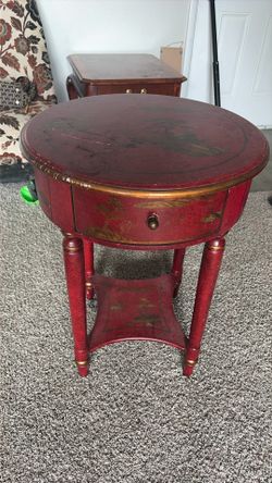 Wooden end table