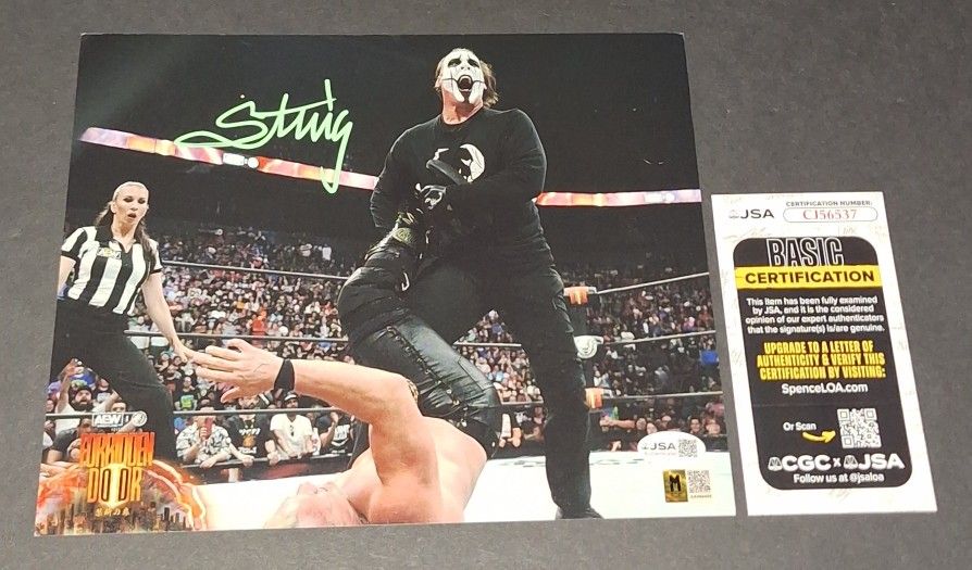 π₯ Sting autographed 8x10 JSA COA π₯