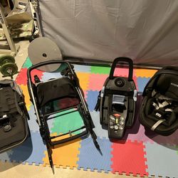 YPSI Peg Prego Car seat/ Stroller Set + Extra Kid Seat And Adapters 