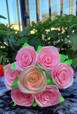 Beautiful  Satin Flowers 