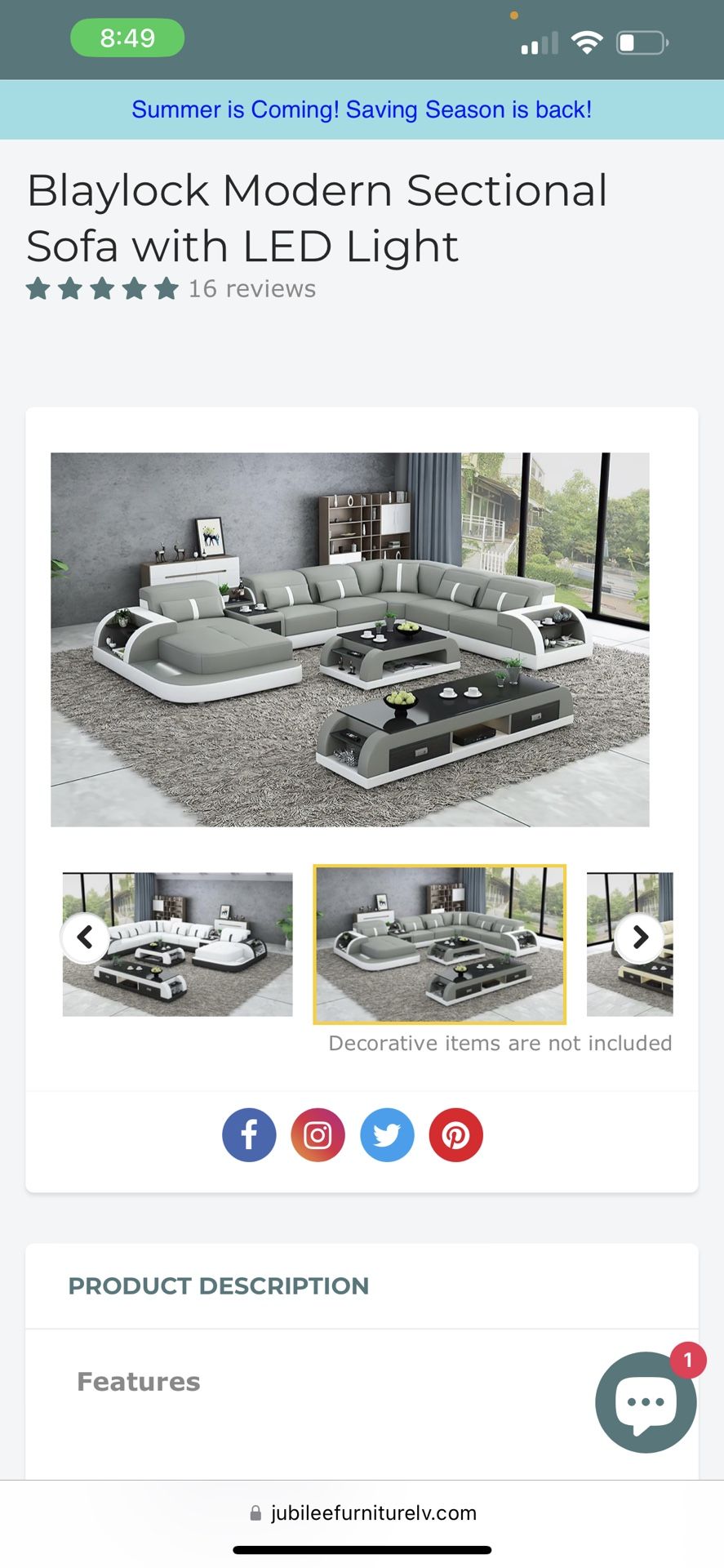 Modern Sectional