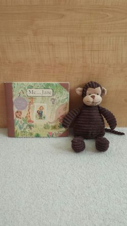 Me...Jane Book and Corduroy Monkey Stuffed Beanbag Plush. A little girl named Jane who dreamed of a life helping animals.