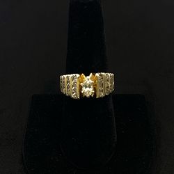 14K 6.4G 1.52CTW RB/MRQS Ring