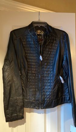 Big chill vintage coat, Faux Leather & New with tags