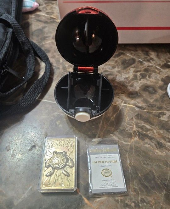Pokemon 23k Gold Plated Trading Card Poliwhirl