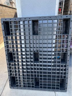 Plastic pallets….. $6