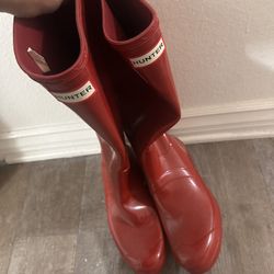 Red Hunter Rain Boots