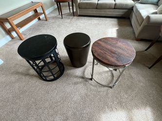 Three side tables