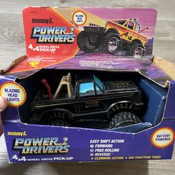 VINTAGE 1983 BUDDY L POWER DRIVERS 4x4 WHEEL DRIVE PICK-UP STILL IN BOX 4791 NEW
