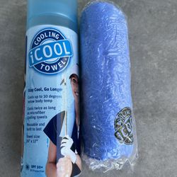  New iCool Cooling Towel UPF 50+ 26x17" Reusable