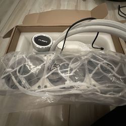 Lian Li Galahad 360 RGB White AIO Cooler – AMD AM4 – Complete w/ Fans