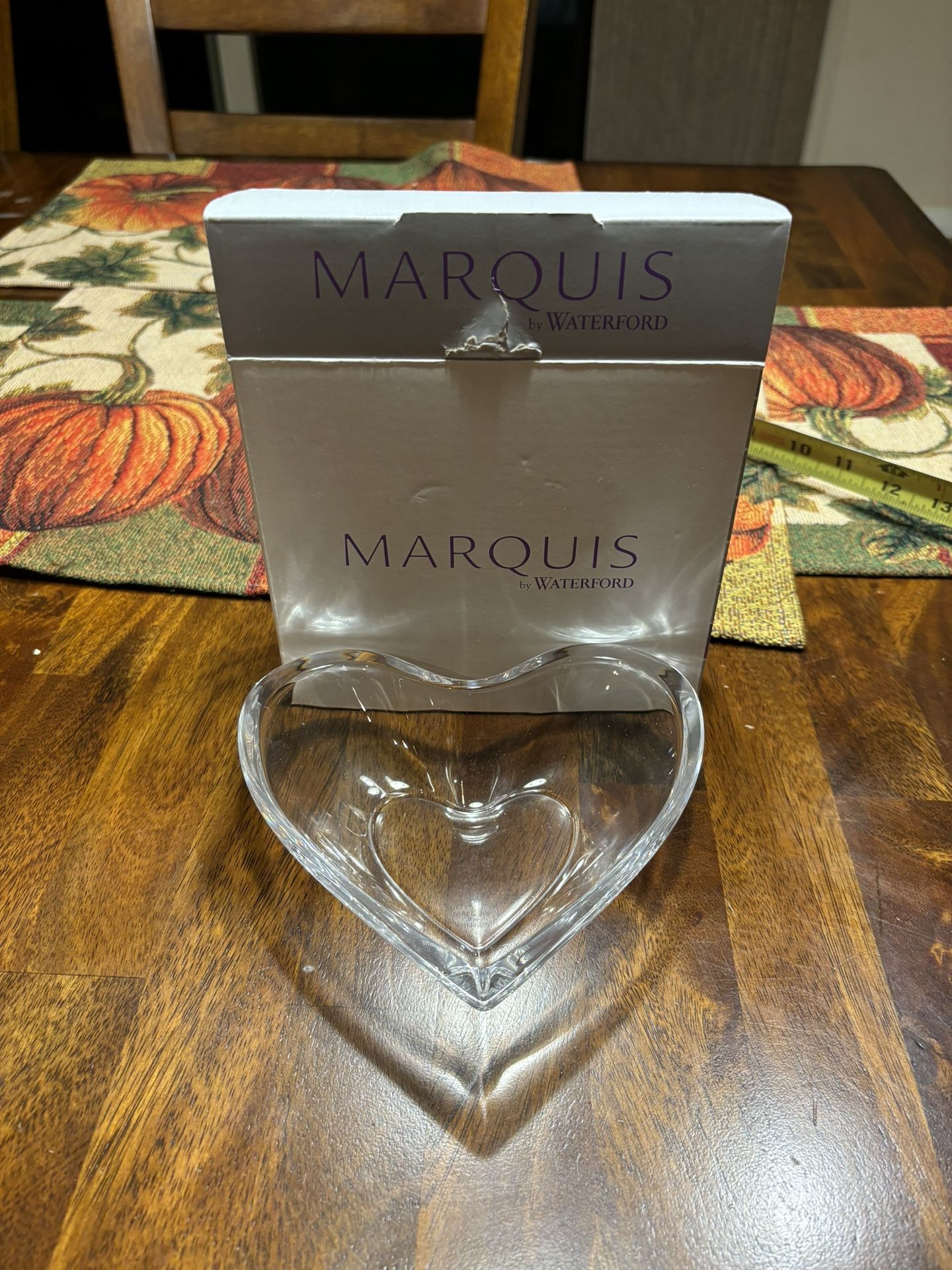 Vintage Waterford Crystal Heart Shaped Bowl, Trinket Dish, Candy Dish
