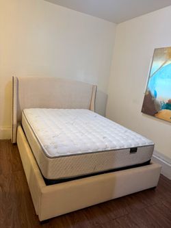 Upholstery Queen Size Bed - Mattress