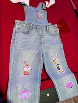 Kids Disney Daisy Duck Denim Overalls