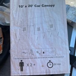 10 Foot By 20 Foot Outdoor Garage Covered Enclosed Storage Complex