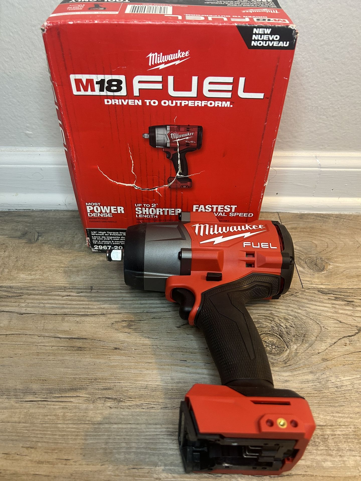 Milwaukee M18 FUEL 18V Lithium-lon Brushless Cordless 1/2 in. Impact Wrench with Friction Ring (Tool-Only)